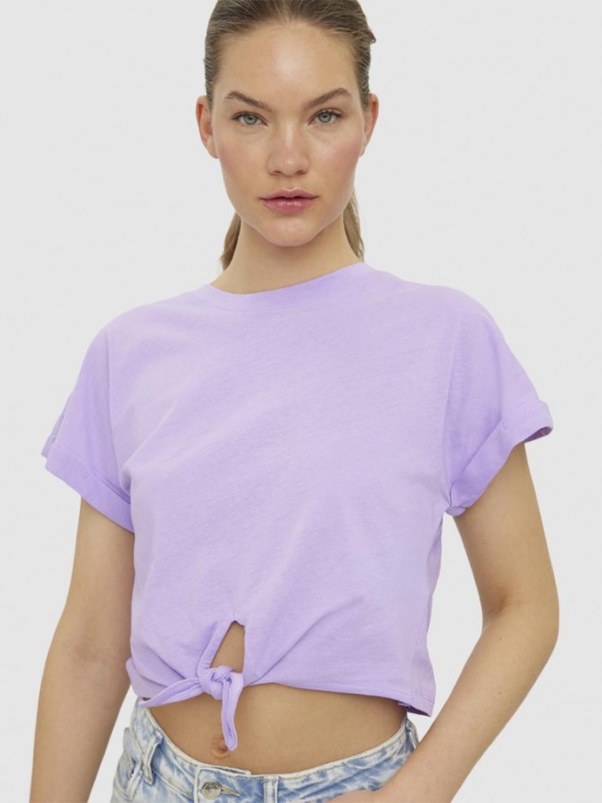 Camiseta Mujer Lila Vero Moda
