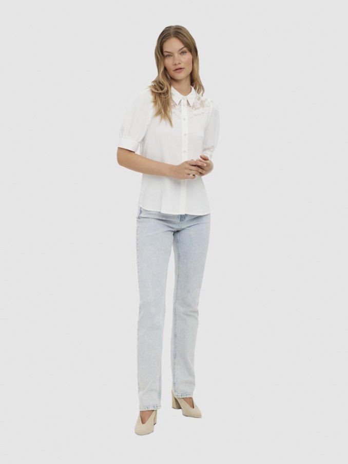 Camisa Mujer Blanco Vero Moda