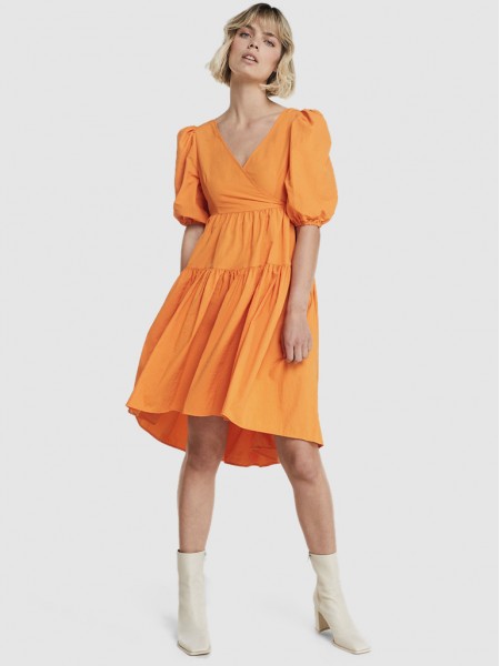 Dress Woman Orange Vero Moda