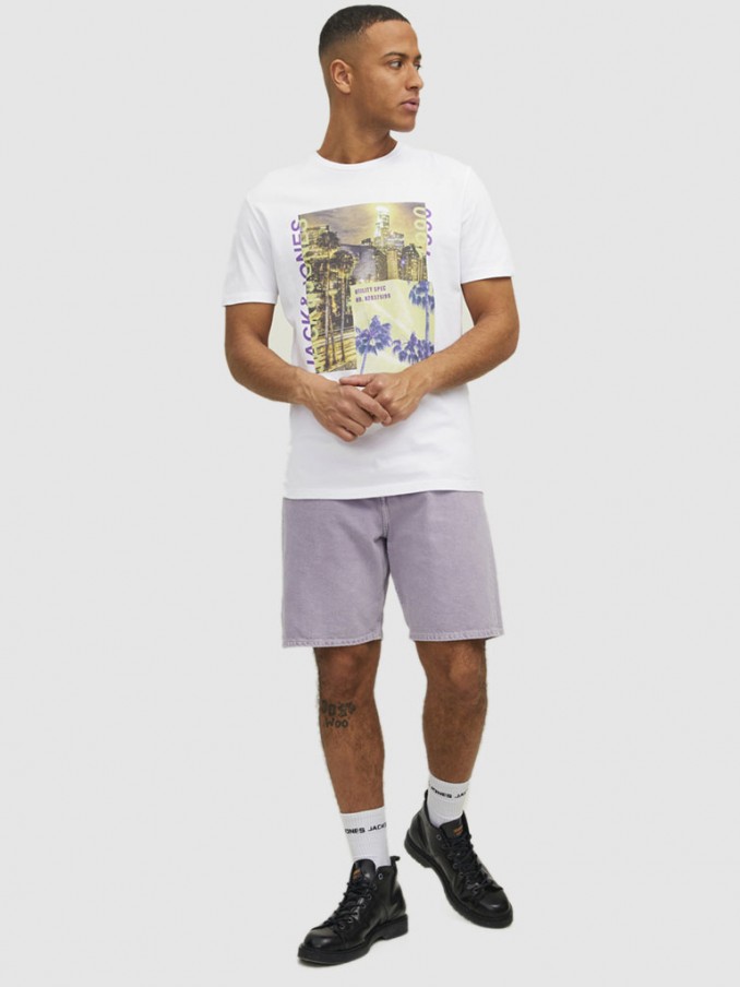 Camiseta Hombre Blanco Jack & Jones