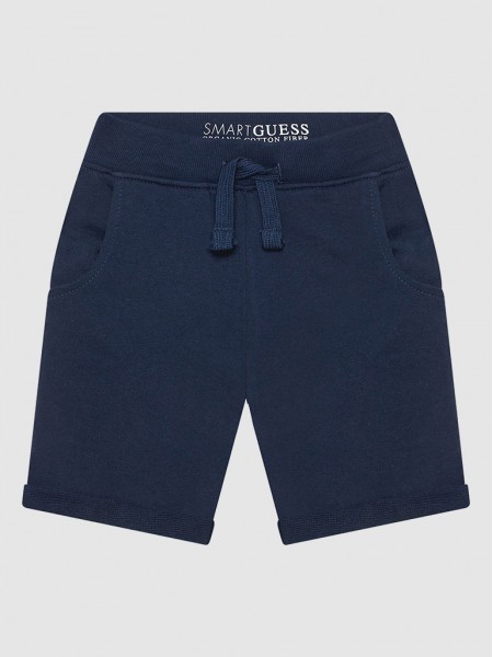 Shorts Boy Navy Blue Guess