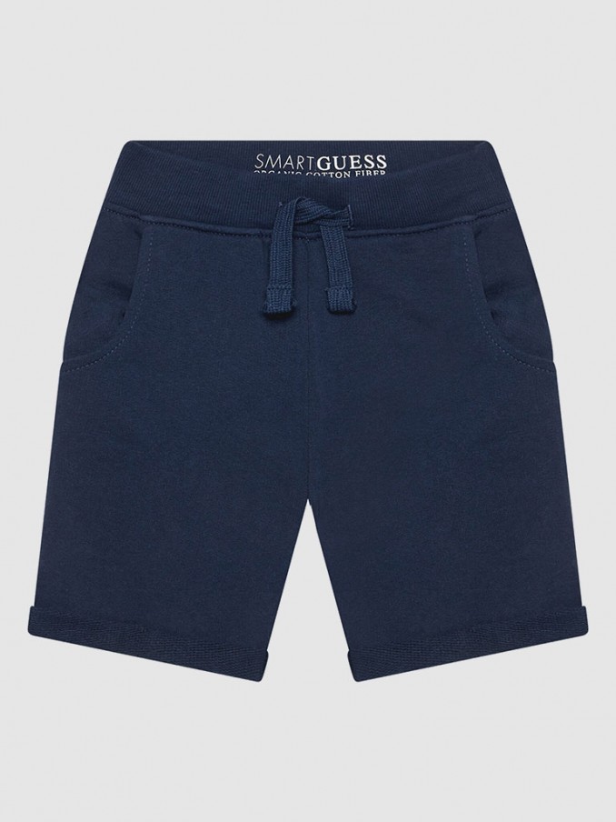 Shorts Boy Navy Blue Guess