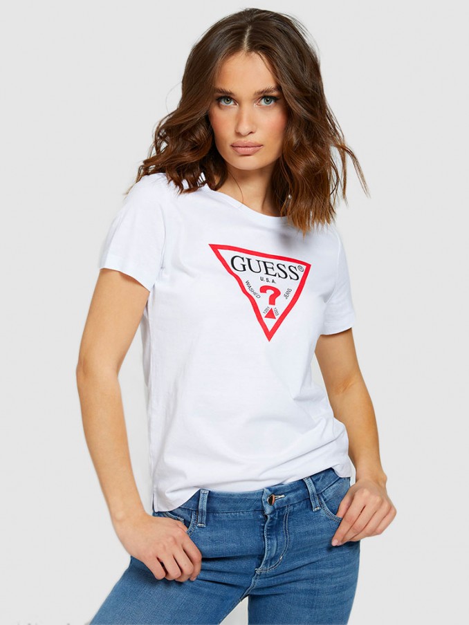 T-Shirt Woman White Guess