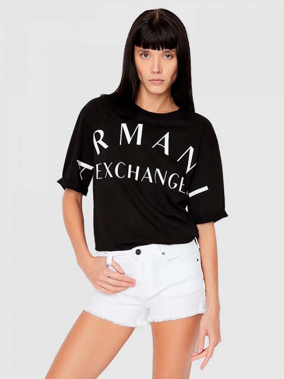 Camiseta Mujer Negro Armani Exchange 3Lytaeyj3Rz 3LYTAEYJ3RZ.2