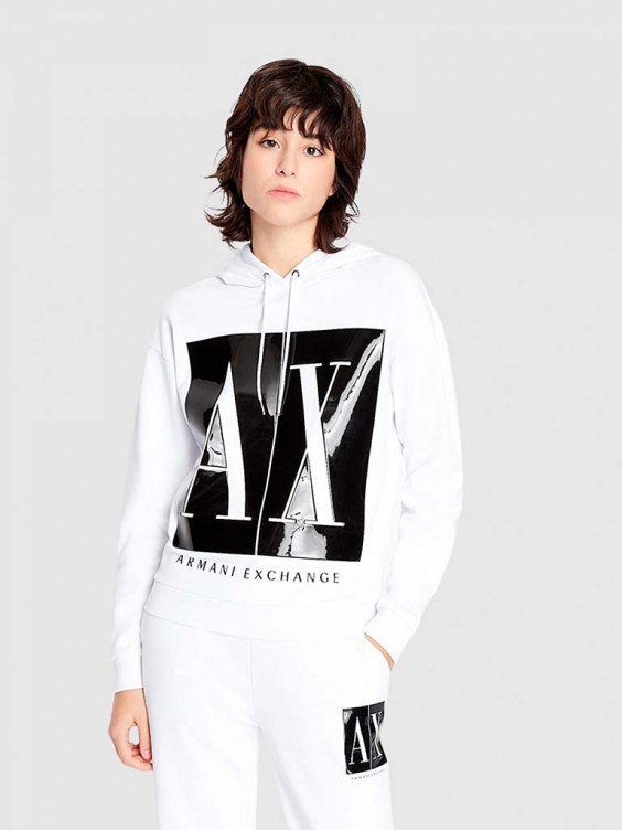 Sweatshirt Woman White Armani Exchange 8Nym14Yj68Z 8NYM14YJ68Z.1 Mellmak