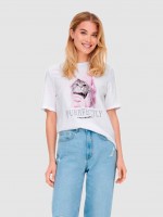 Camiseta Mujer Blanco Only Camiseta Mujer Blanco Only