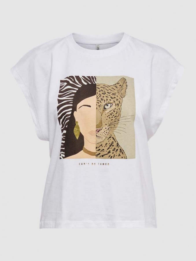 Camiseta Mujer Blanco Only