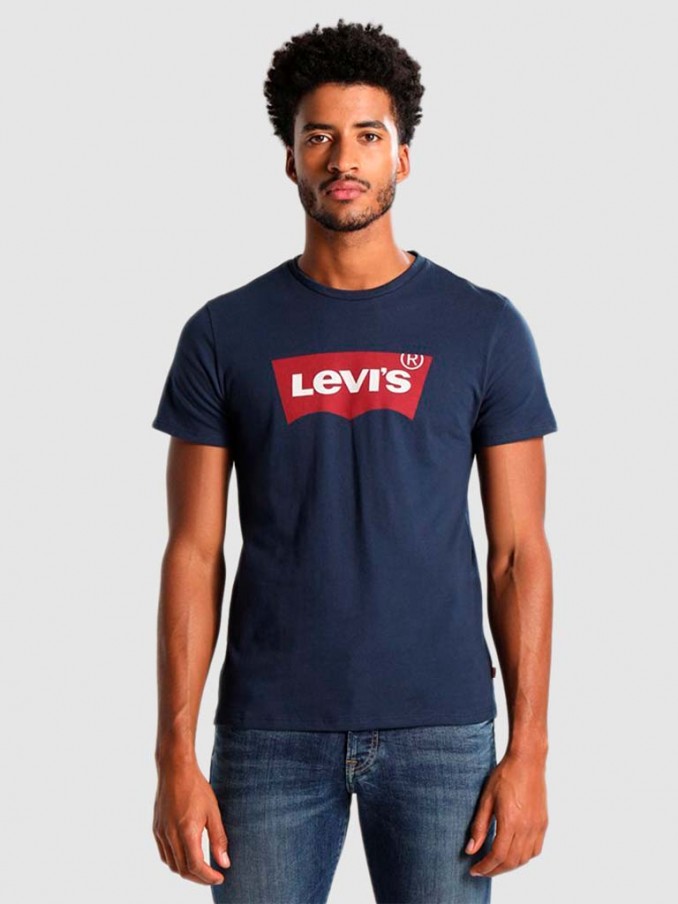 Camiseta Hombre Azul Marino Levis