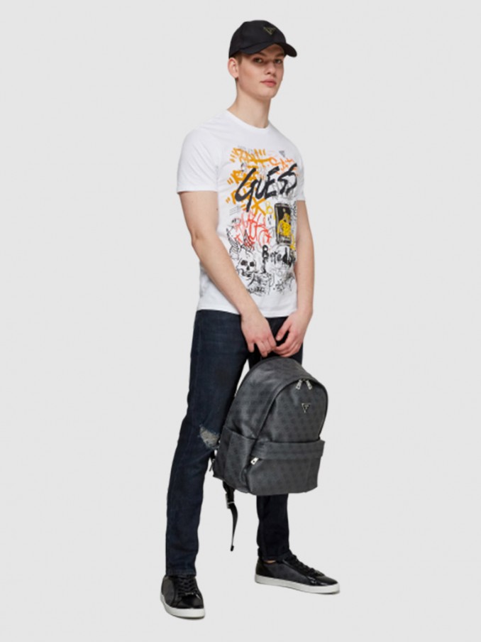 Camiseta Hombre Blanco Guess
