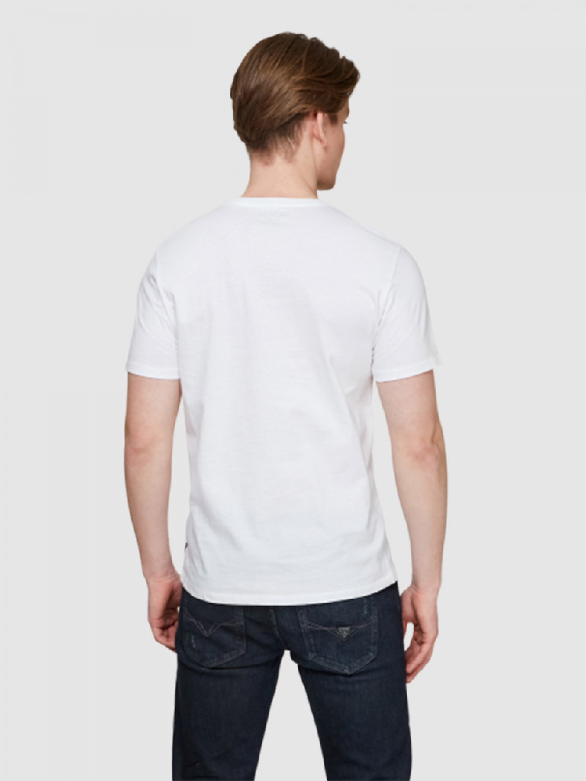 Camiseta Hombre Blanco Guess