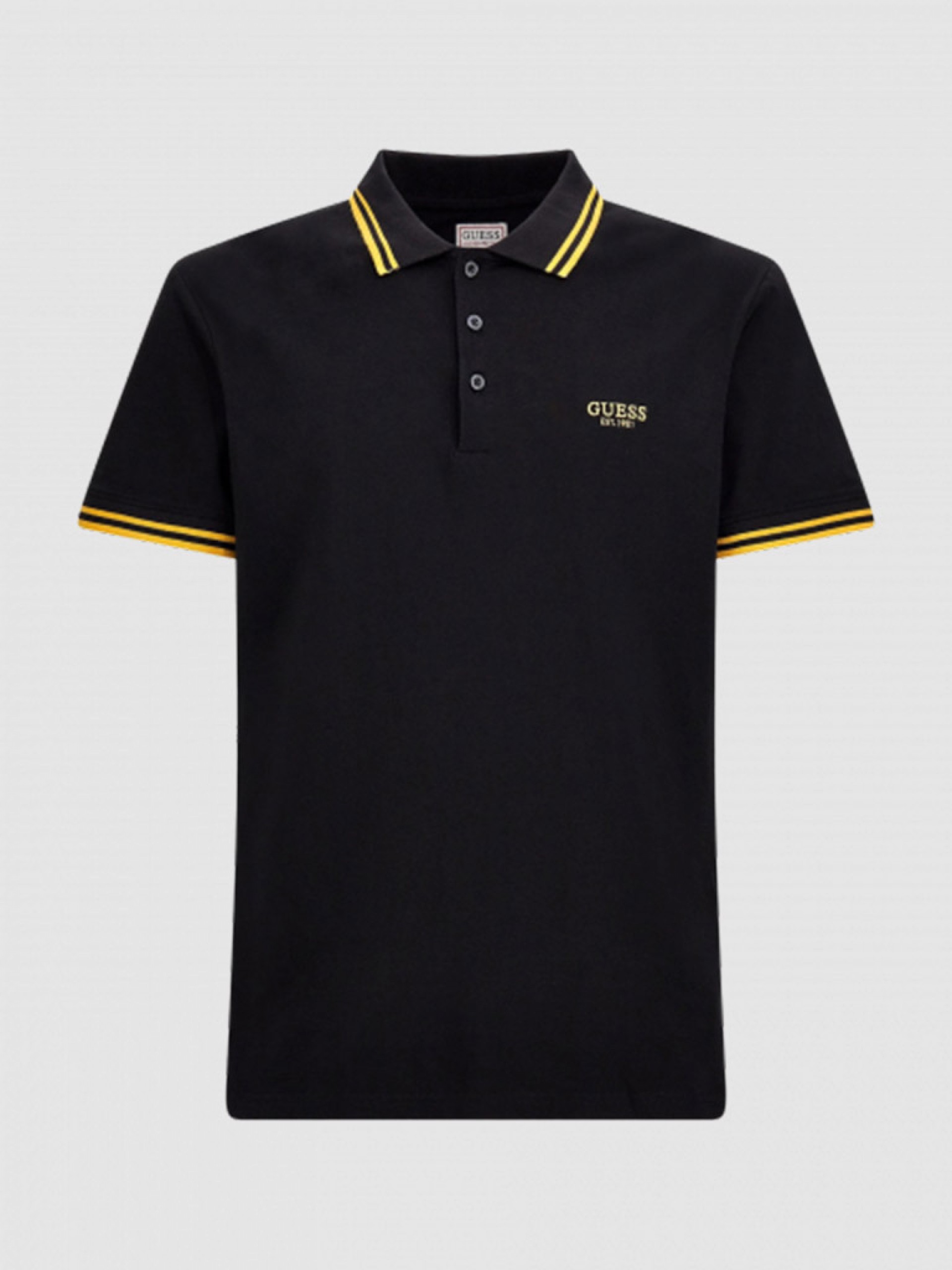 Polo Hombre Negro Guess