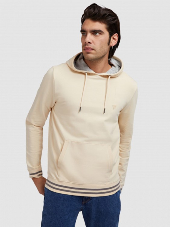 Cream guess sweatshirt hot sale