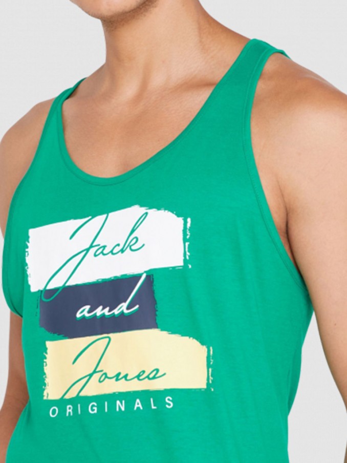 Camiseta Hombre Verde Jack & Jones