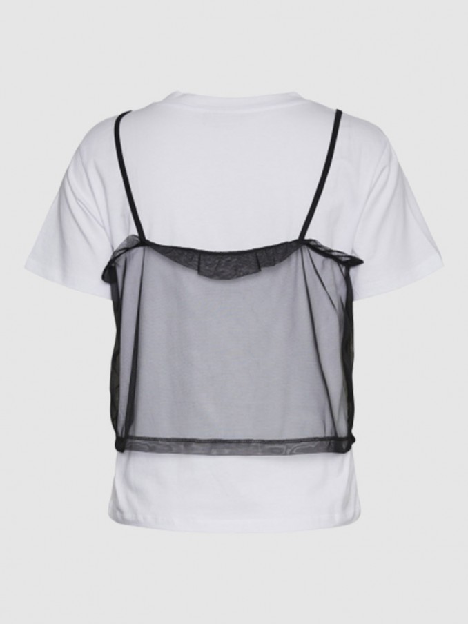 Camiseta Mujer Blanco Noisy May