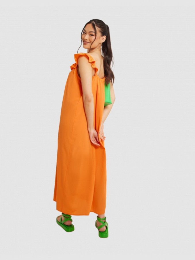 Vestido Mujer Naranja Only