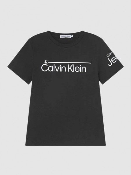 T-Shirt Boy Black Calvin Klein