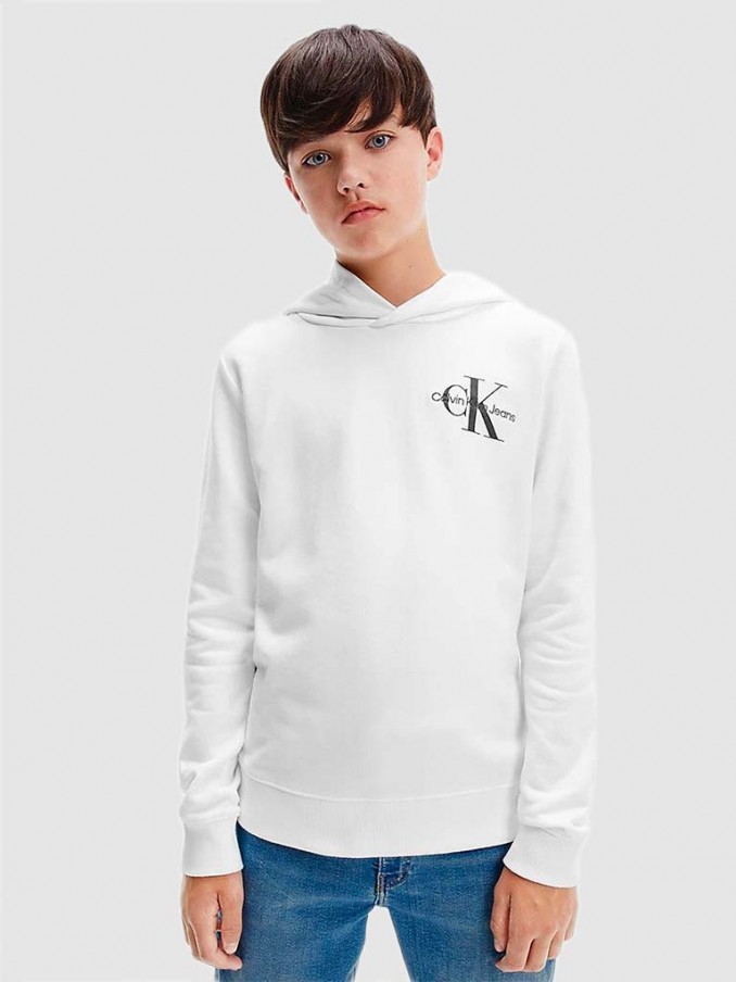 Sweatshirt Nio Blanco Calvin Klein