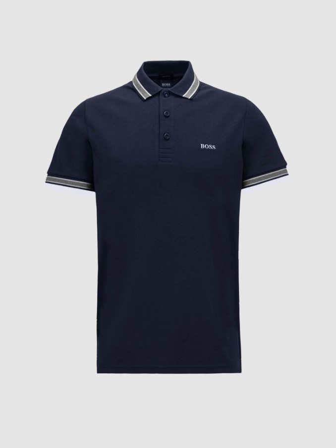 Polo Hombre Azul Oscuro Hugo Boss