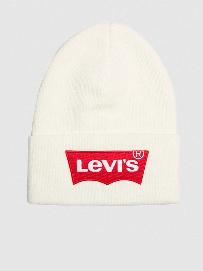 Gorro Hombre Blanco Levis
