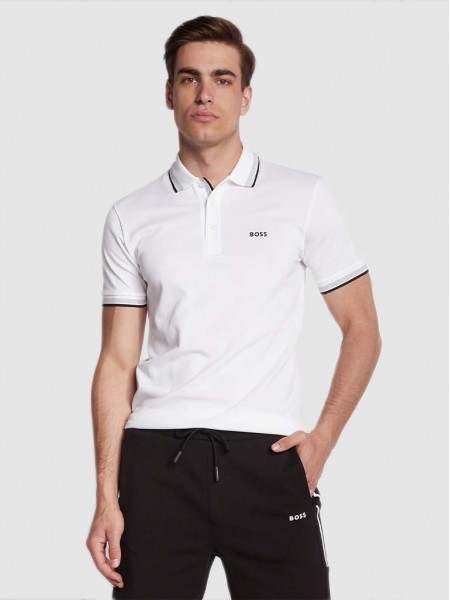 Polo Hombre Blanco Hugo Boss