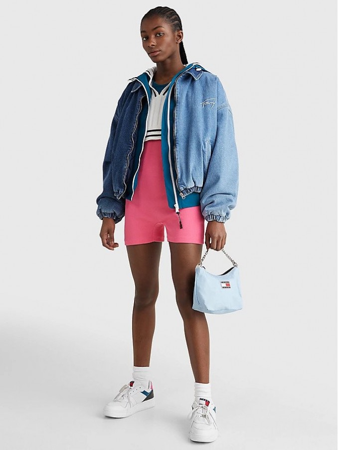 Handbag Woman Light Blue Tommy Jeans