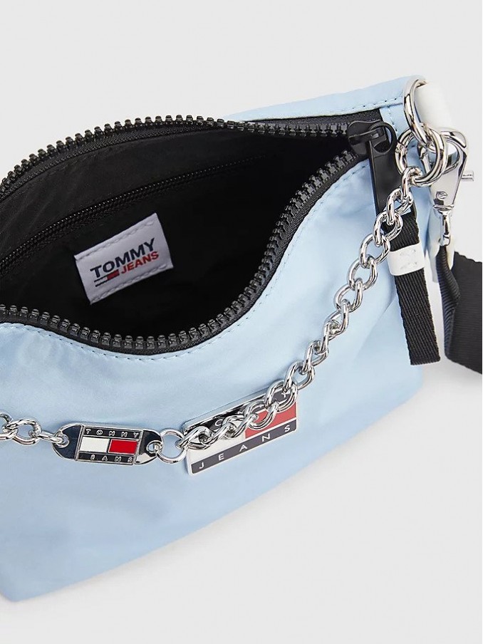 Handbag Woman Light Blue Tommy Jeans