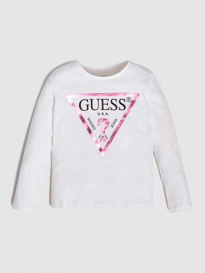 Sweatshirt Girl White Guess