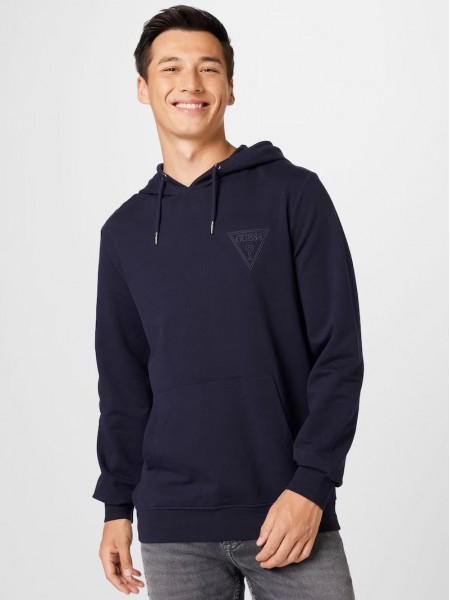Sweatshirt Man Navy Blue Guess Sweatshirt Man Navy Blue Guess