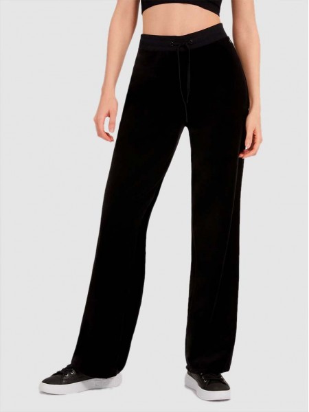 Pantalones Mujer Negro Guess