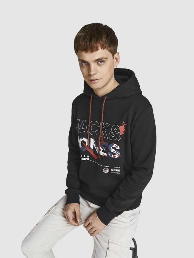 Sweatshirt Man Black Jack & Jones