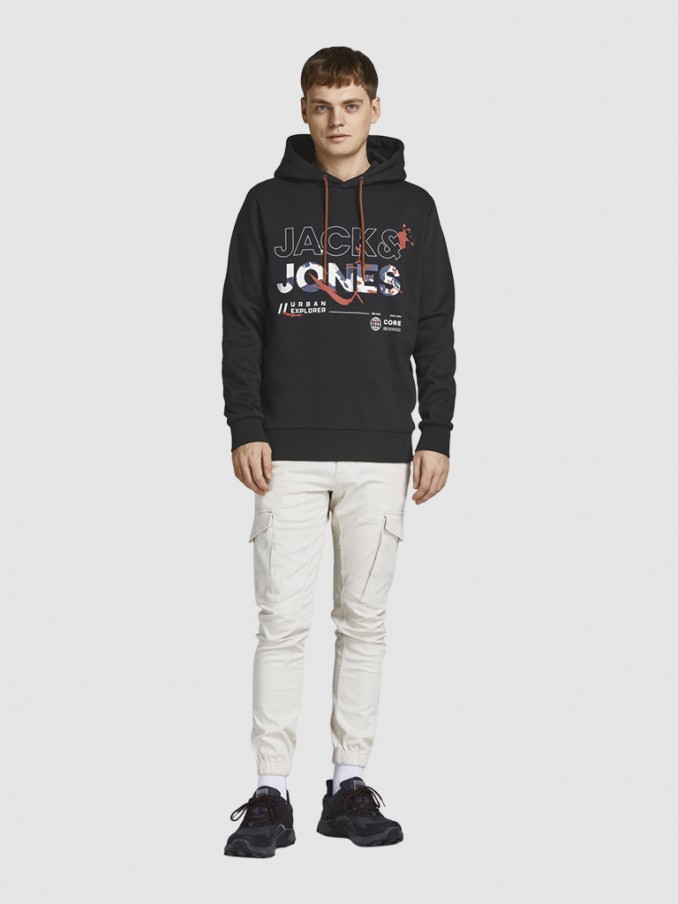 Sweatshirt Man Black Jack & Jones