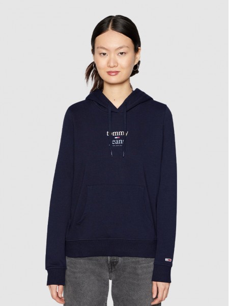 Sweatshirt Mulher Reg Essential Logo Tommy Jeans