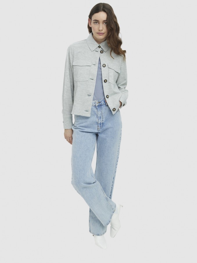 Jacket Woman Light Gray Vero Moda