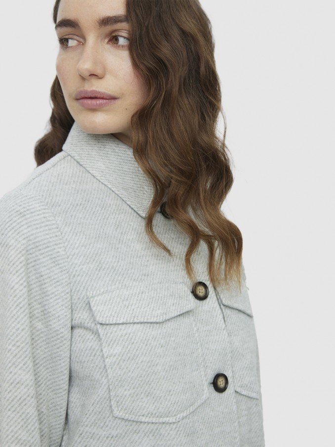 Jacket Woman Light Gray Vero Moda