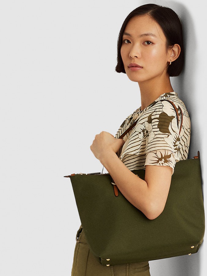 Handbag Woman Green Polo Ralph Lauren