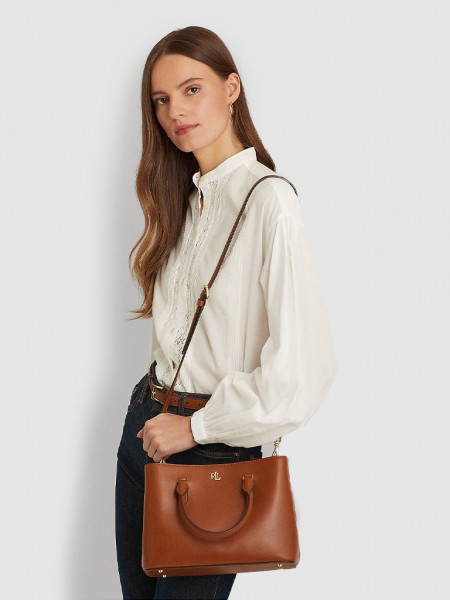 Handbag Woman Brown Polo Ralph Lauren