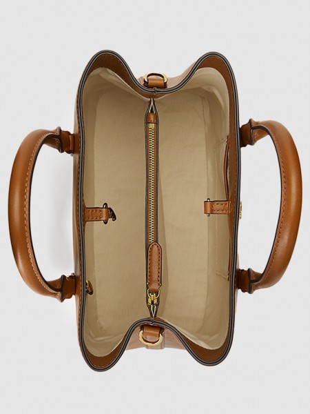 Handbag Woman Brown Polo Ralph Lauren
