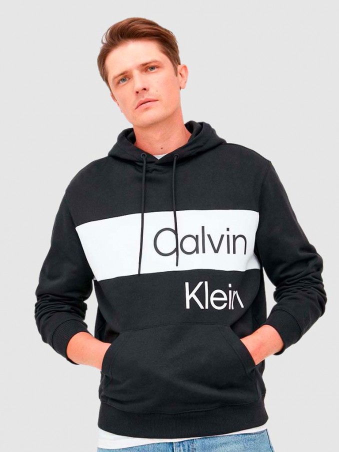 Sweatshirt Homem Blocking Hoodie Calvin Klein