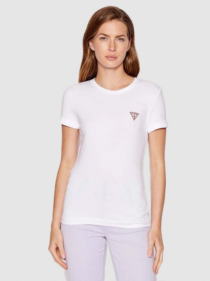 Guess white 2024 t shirt women's