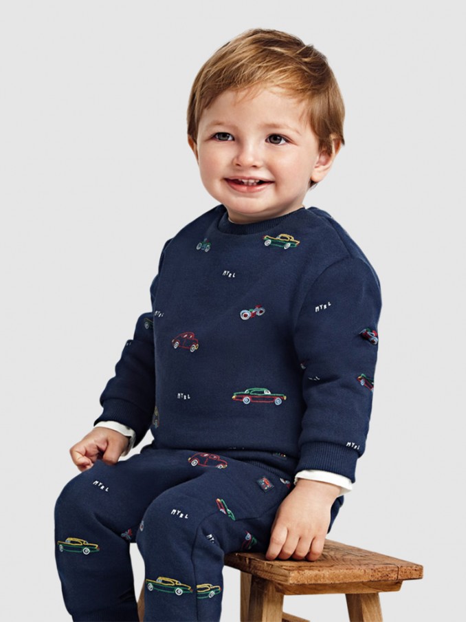 Sweatshirt Baby Boy Navy Blue Mayoral