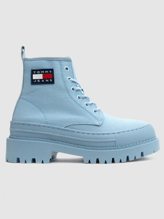 Botas Mujer Azul Claro Tommy Jeans