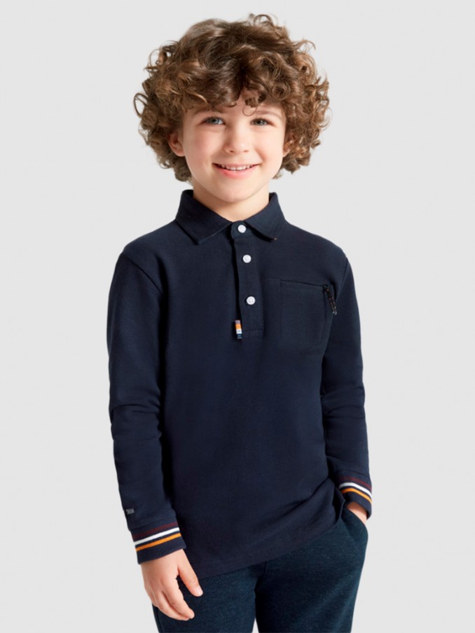 Polo Shirt Boy Navy Blue Mayoral