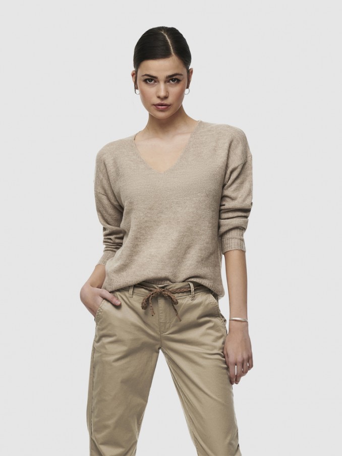 Knitwear Woman Beige Jacqueline de Yong