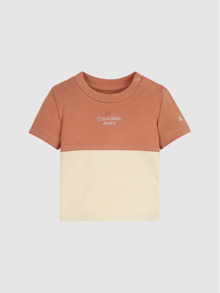 T-Shirts Unissexo Beb Colour Block Calvin Klein
