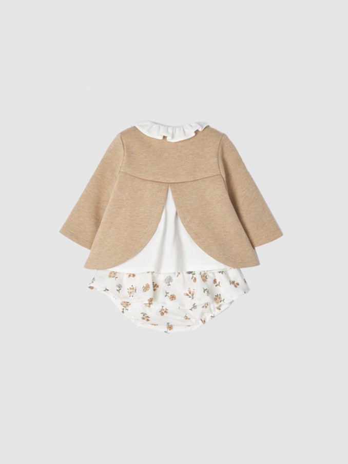 Vestido Bebe Ni�a Beige Mayoral