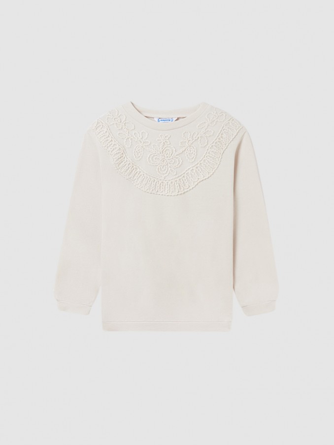 Sweatshirt Girl Cream Mayoral