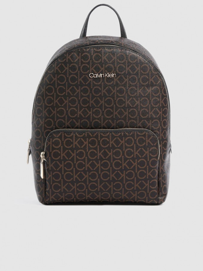 Backpack Woman Brown Calvin Klein