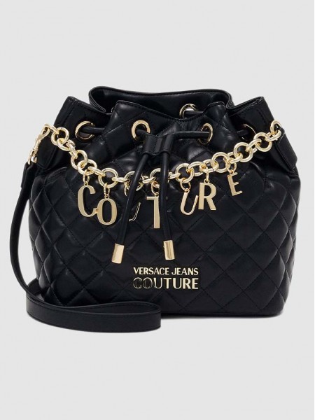 Bolsa Mulher Charms Quilted Pu Versace