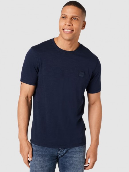 T-Shirt Man Navy Blue Hugo Boss
