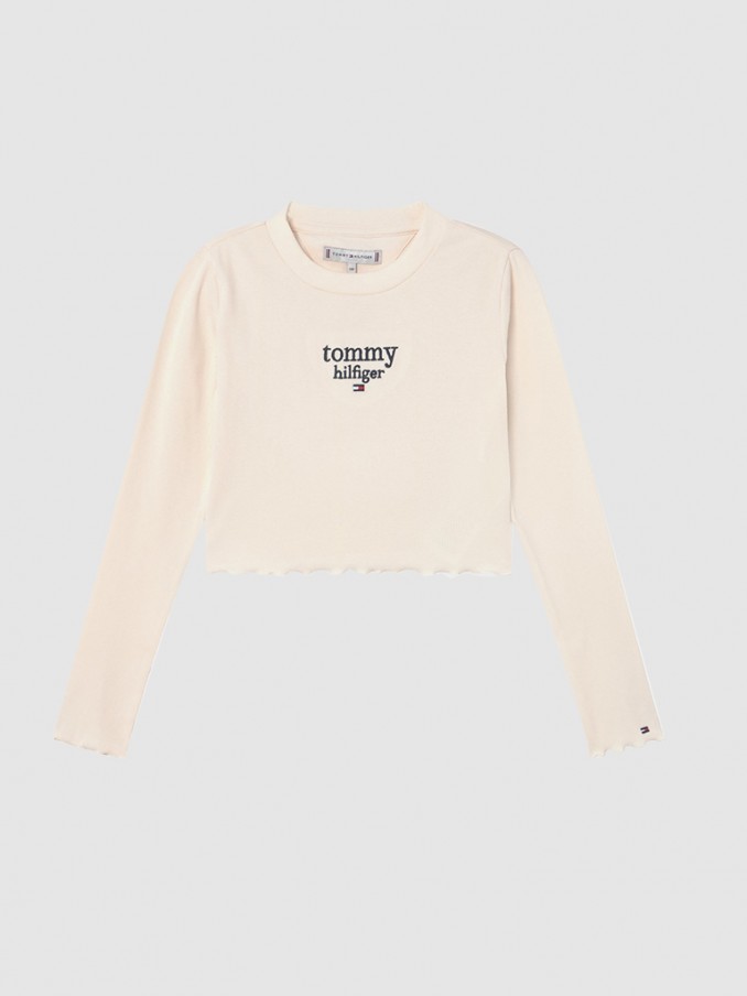 Sweatshirt Girl Cream Tommy Jeans Kids